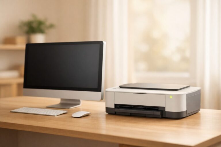 프린터 켜져 있는데 인식 안됨 상황을 구조적으로 설명하는 이미지