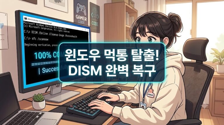 포맷하지 마세요! DISM 복구 명령어, 무조건 살려내는 3단계 순서 (2026)