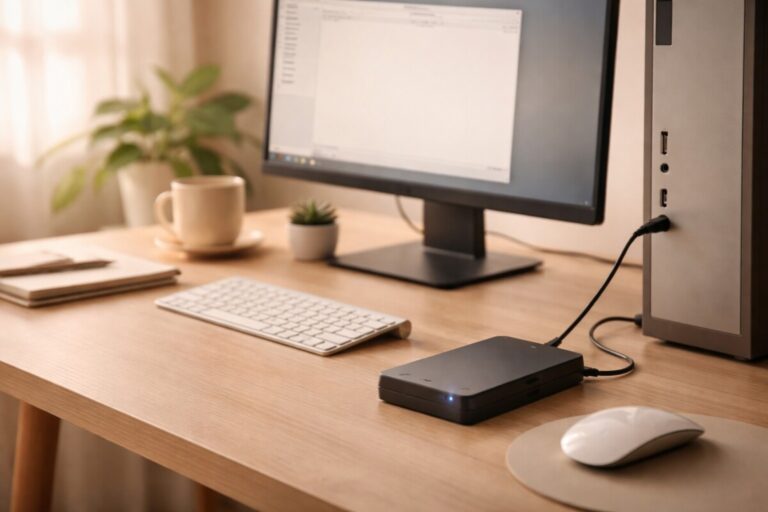 외장하드 인식 안될 때 연결되어 있지만 표시되지 않는 상황