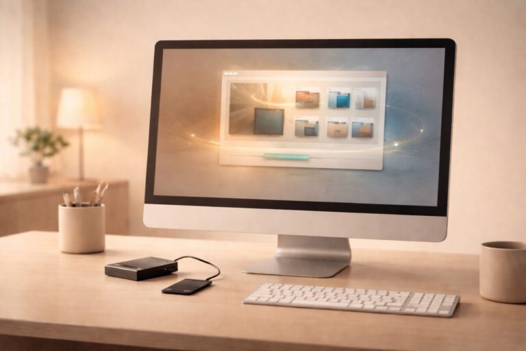 SD카드 RAW 상태에서 데이터 복구를 진행하는 작업 환경 장면