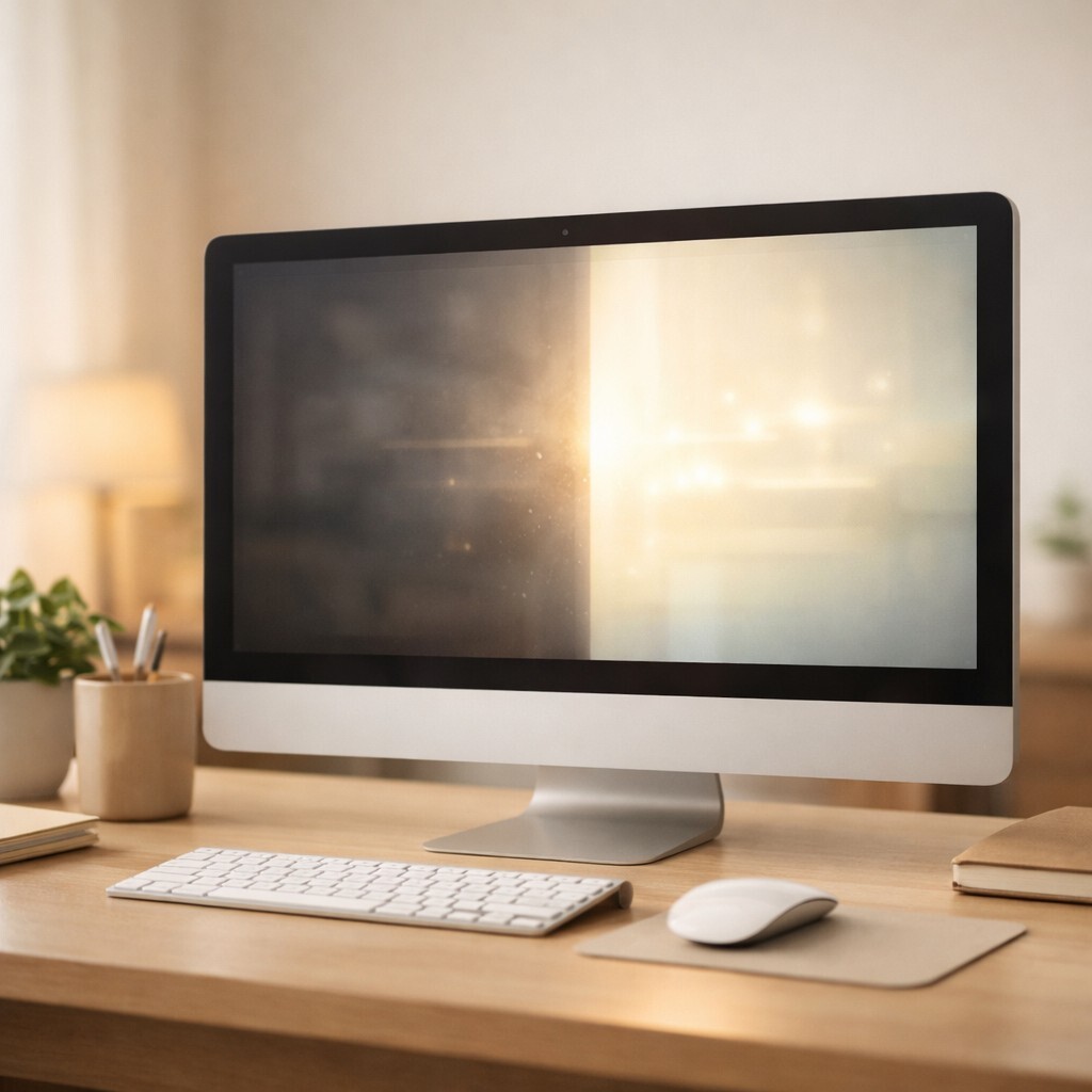 Windows 복원 실패 상황에서 시스템 복구를 진행하는 안정적인 작업 환경 장면