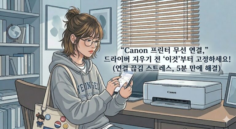 모니터 화면과 실제 출력물의 색감을 비교하며, 사진 출력용 잉크젯 프린터 5종을 전격 비교하는 썸네일 이미지