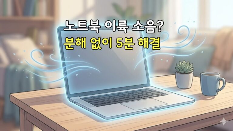 팬 소음과 발열이 완전히 해결된 상태를 묘사한 이미지