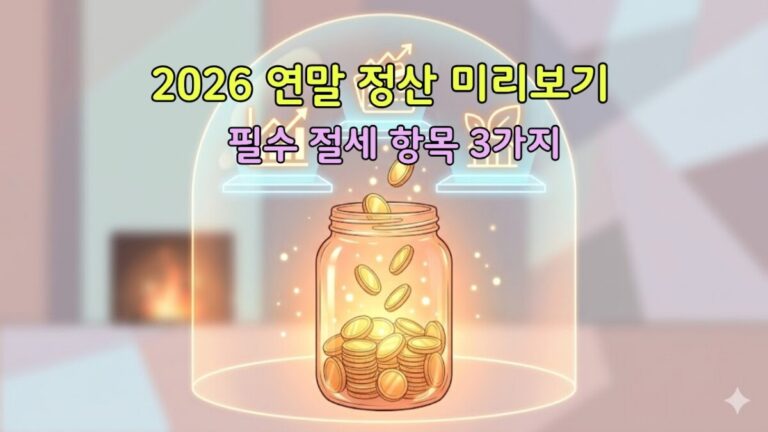 2026 연말정산 미리보기 및 13월의 월급 절세를 위한 대표 이미지