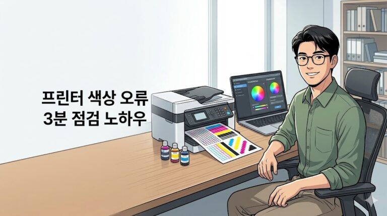 프린터 색상 오류 해결을 위한 노즐 점검 및 해결 방법