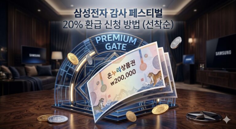 삼성전자 감사 페스티벌 환급 신청 방법