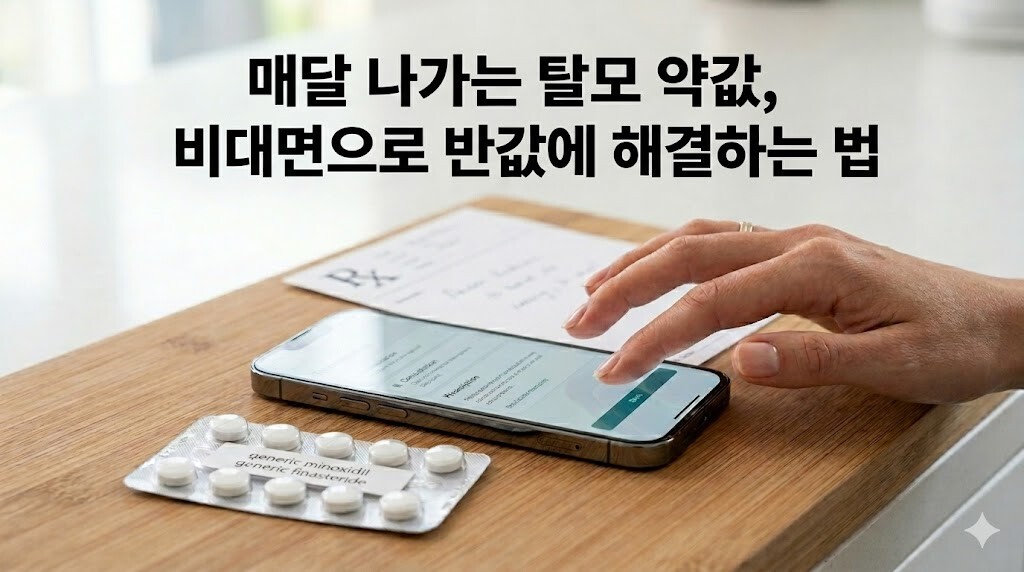 비대면 처방과 제네릭 약품을 활용하여 탈모 약 비용 절약하는 방법
