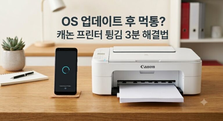 Canon PRINT 튕김 현상을 스마트폰 권한 설정으로 수동 해결하는 방법