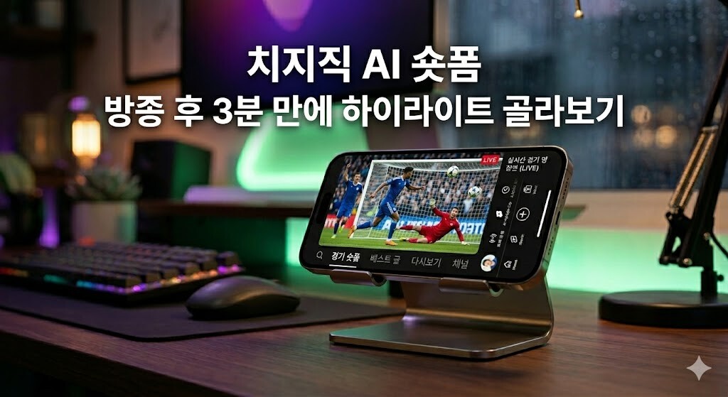 치지직 AI 숏폼 기능을 활용해 방종 후 3분 만에 하이라이트 골라보기 방법 설명