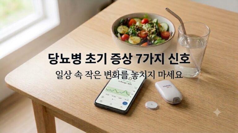 당뇨병 초기 증상 7가지 신호와 2026년 기준 공복혈당 수치 안내 이미지