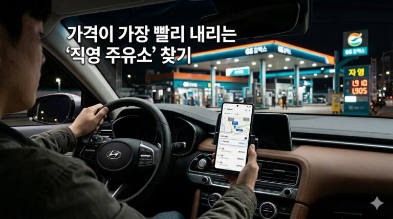 가격이 가장 빨리 내리는 ‘직영 주유소’ 찾기