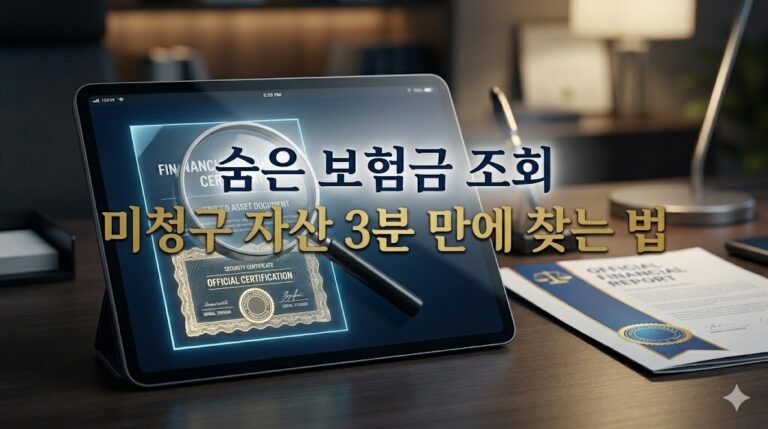 숨은 보험금 조회를 통해 미청구 자산을 일괄 청구하는 방법 안내