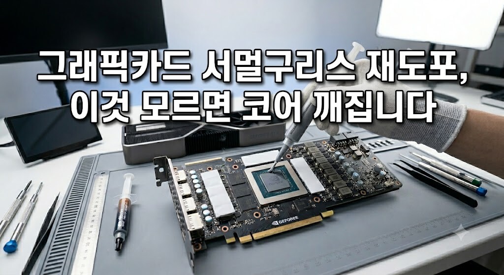 그래픽카드 서멀구리스 재도포, 이것 모르면 코어 깨집니다 대표 이미지