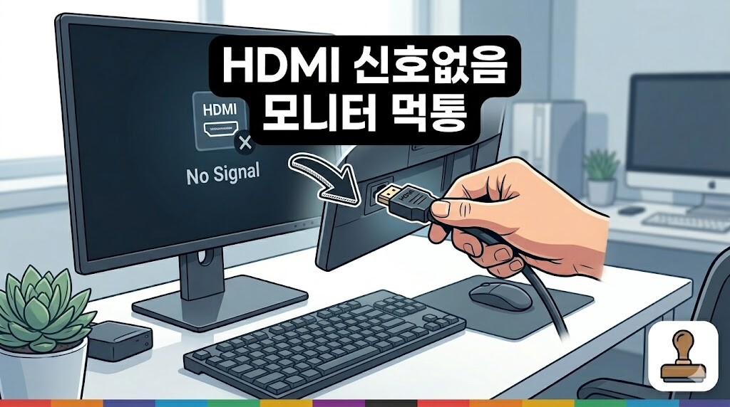 HDMI 신호없음 모니터 먹통 해결법 가이드