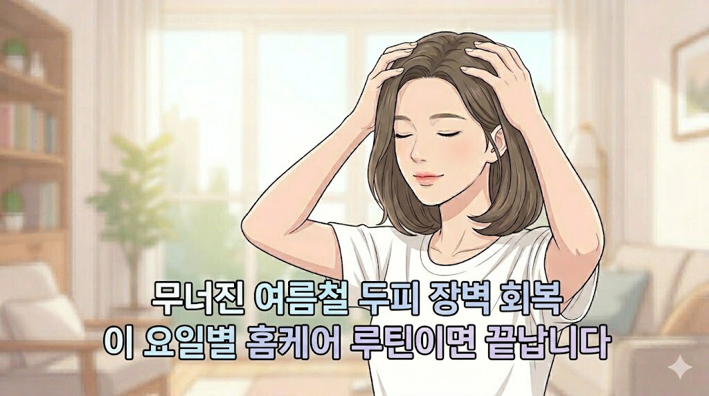 여름철 무너진 두피 장벽 회복을 위한 요일별 홈케어 루틴 추천 썸네일