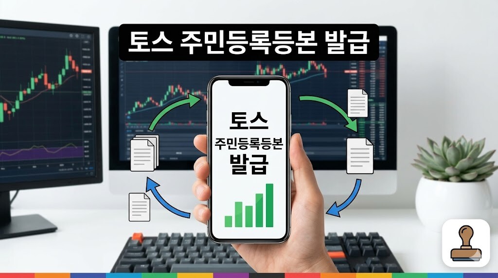 토스 주민등록등본 발급
