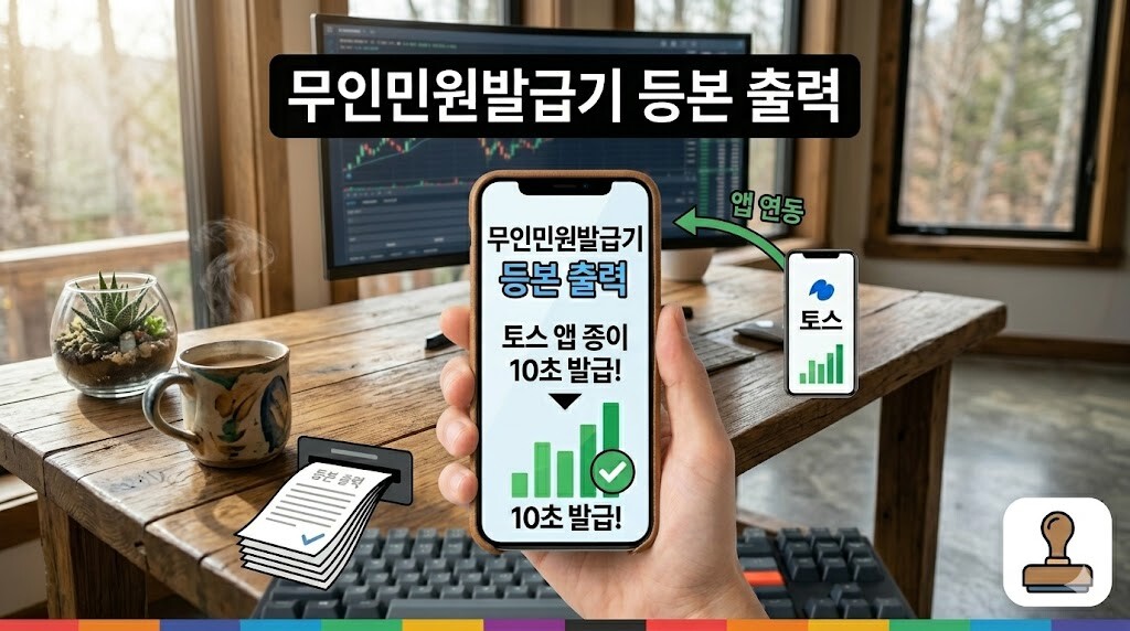 무인민원발급기 등본 출력