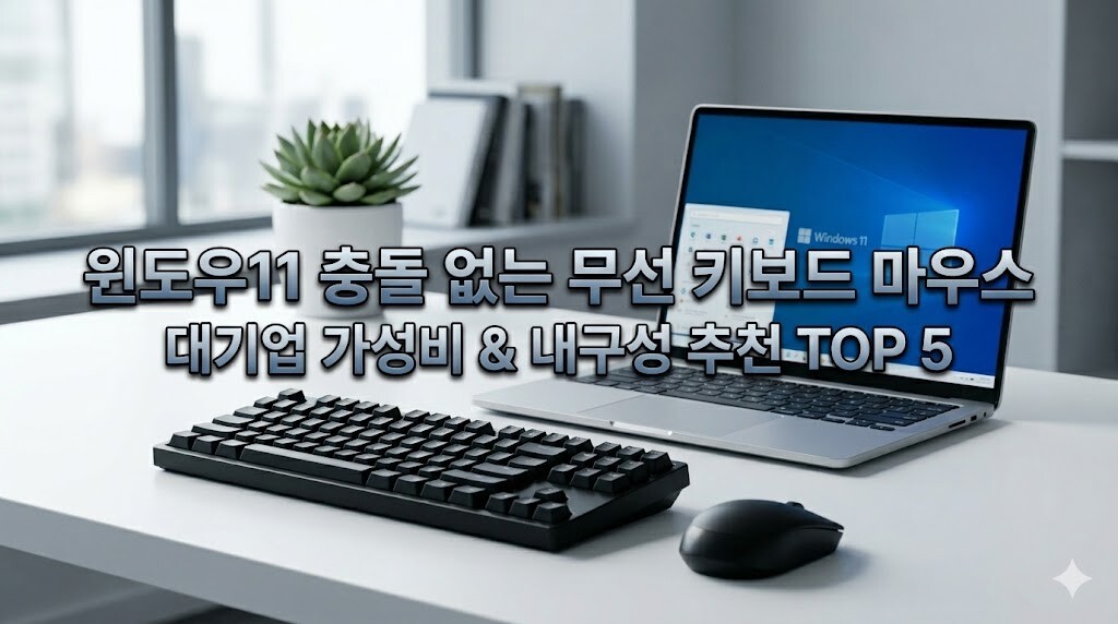 윈도우11 업데이트 충돌 안 나는 대기업 무선 마우스 키보드 세트 가성비 및 내구성 추천 순위 TOP 5 안내 이미지.