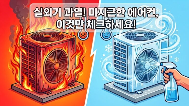 2026년 에어컨 안 시원함 원인인 실외기 과열 직접 해결하는 셀프 조치법 썸네일