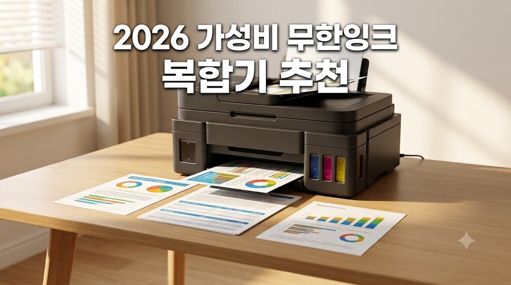 2026년 가정용 가성비 무한잉크 복합기 추천 제품 스펙 및 유지비 비교 대표 이미지