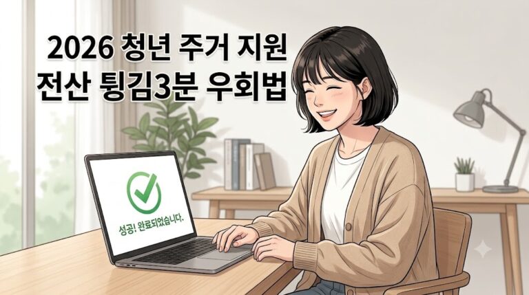 2026 청년 주거 지원 제도 전산 튕김 오류 해결을 위한 3분 우회 신청법 대표 이미지
