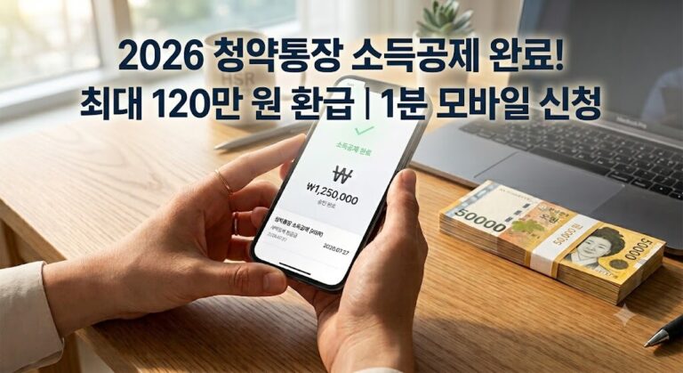 2026 청약통장 소득공제 신청 방법과 필수 서류 발급 안내 대표 이미지