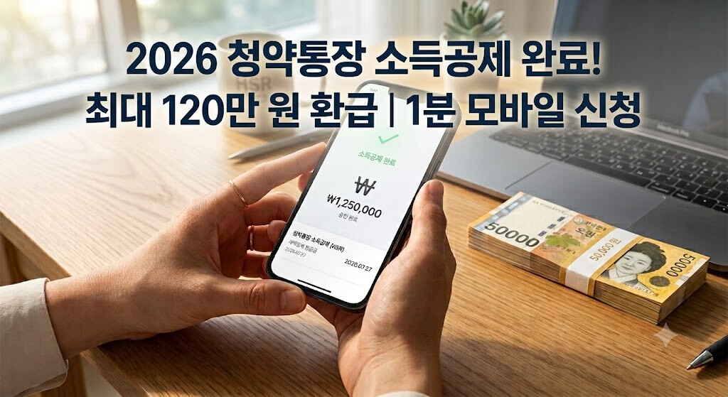 2026 청약통장 소득공제 신청 방법과 필수 서류 발급 안내 대표 이미지