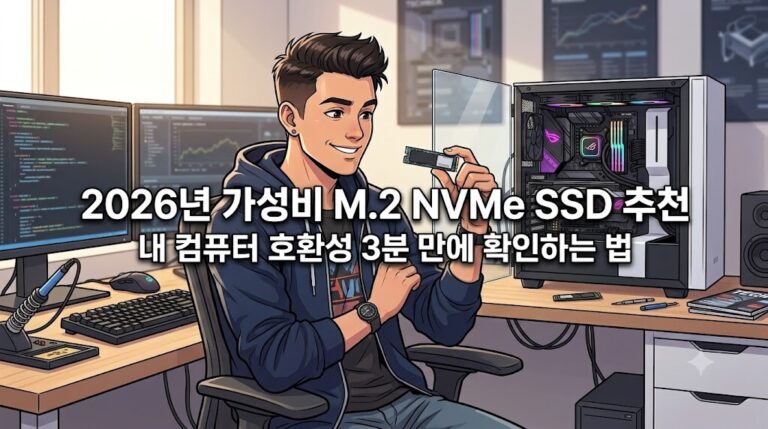 2026년형 가성비 M.2 NVMe SSD 추천 및 내 컴퓨터 호환성 확인법 대표 이미지