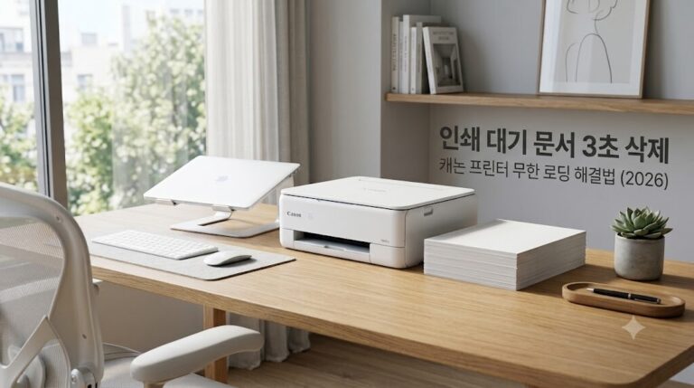 캐논 프린터 인쇄 대기 문서 3초 삭제