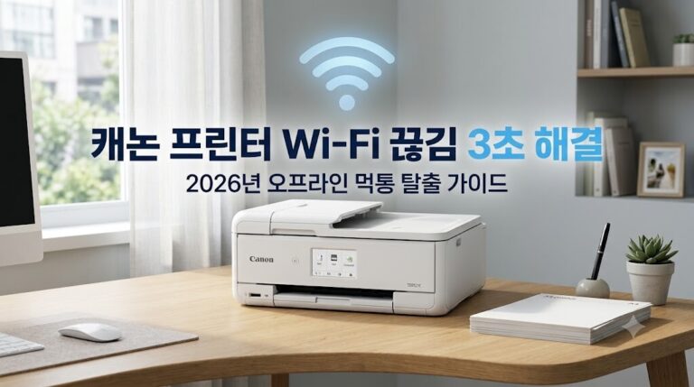 캐논 프린터 Wi-Fi 무선 연결 끊김