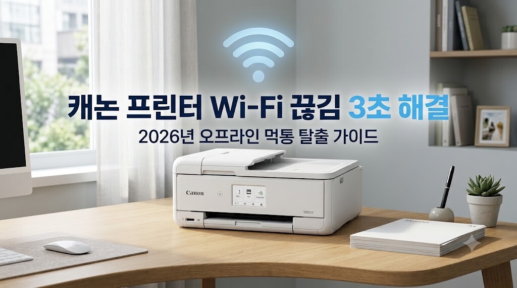 캐논 프린터 Wi-Fi 무선 연결 끊김