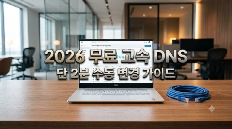 2026년 추천 무료 고속 DNS 서버 3대장 설정법 매뉴얼 썸네일