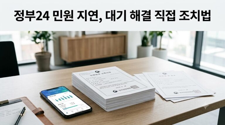 정부24 민원 지연 및 대기 해결 직접 조치법 대표 이미지