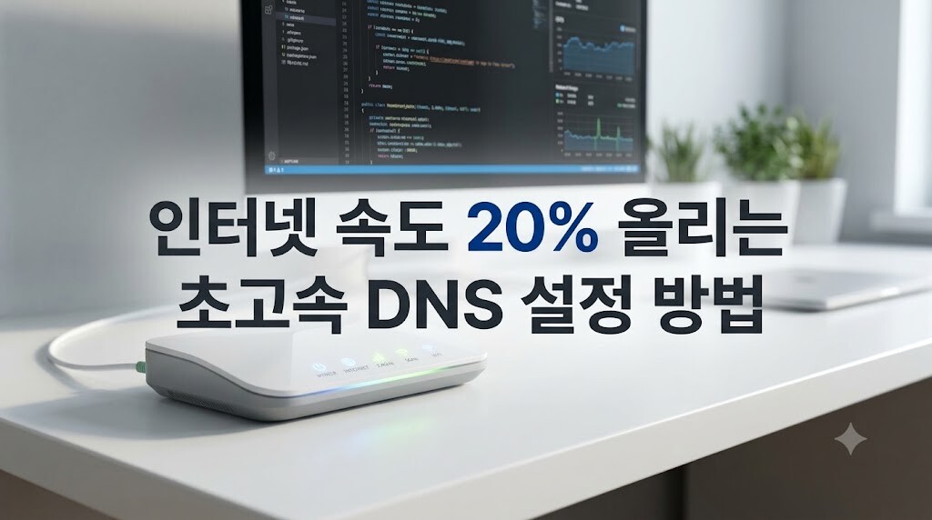 인터넷 속도 20% 올리는 구글 클라우드플레어 빠른 DNS 설정 방법 썸네일 이미지