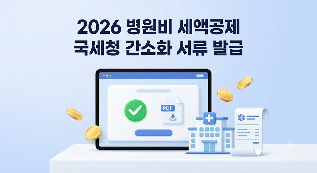 2026년 병원비 세액공제 국세청 간소화 서류 발급 방법
