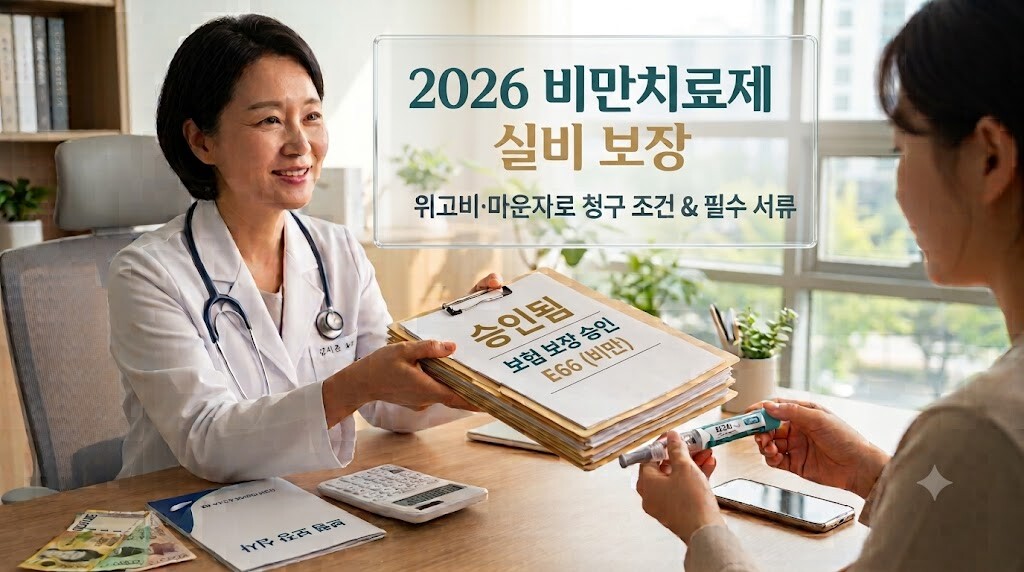 2026년 비만치료제 실비 보험 적용 기준 및 신청 방법