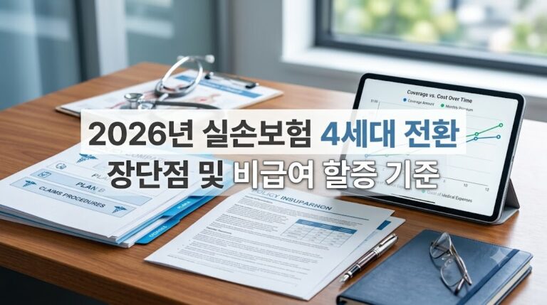 2026년 실손보험 4세대 전환 장단점 및 비급여 할증 기준 안내 대표 이미지
