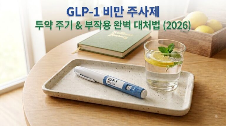 2026 GLP-1 비만 주사제 투약 주기·부작용(구역감·변비) 대처법 및 올바른 보관 수칙 총정리
