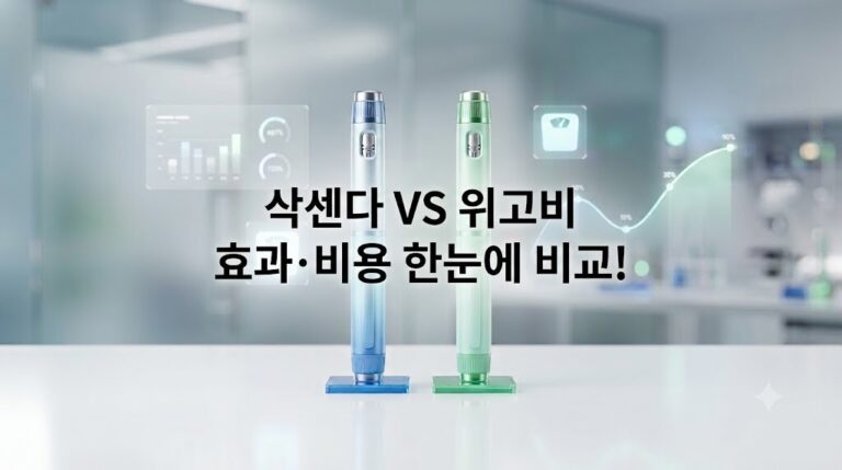 삭센다 vs 위고비 체중 감량 효과 및 비용 완벽 비교 대표 이미지