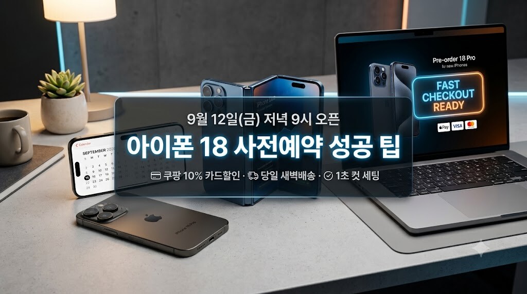 2026 아이폰 18 사전예약 1차 성공을 위한 쿠팡 자급제 세팅 및 카드사 즉시 할인 혜택 총정리 썸네일