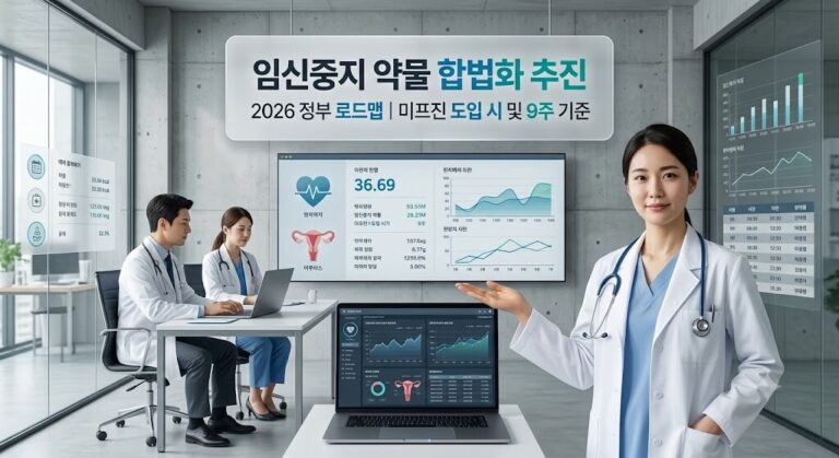 2026 정부 임신중지 약물 합법화 추진 발표와 미프진 도입 시기 및 9주 기준 안내