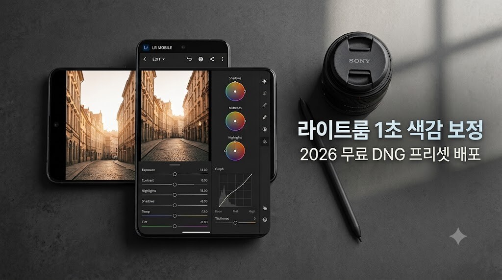 2026 모바일 라이트룸 무료 색감 프리셋 다운로드 스마트폰 사진 보정 썸네일