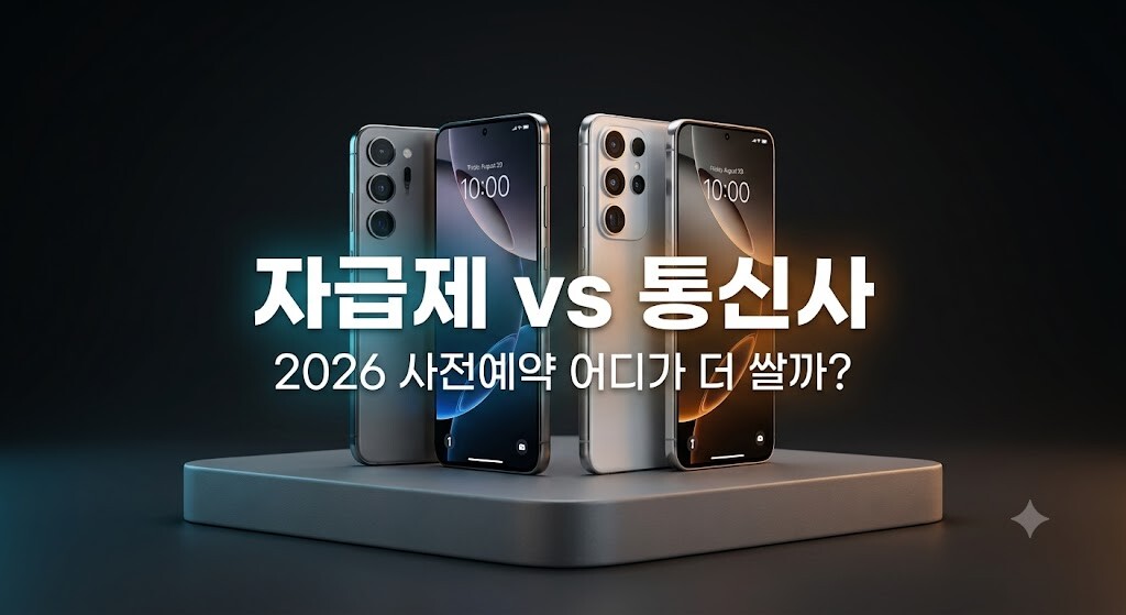 자급제 vs 통신사 사전예약 비교 2026 신형 스마트폰 구매 가이드 대표 썸네일